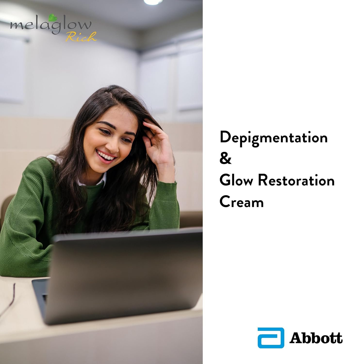 MELAGLOW Rich Depigmentation and Glow Restoration, Skin Brightening and Lightening Cream 20gm