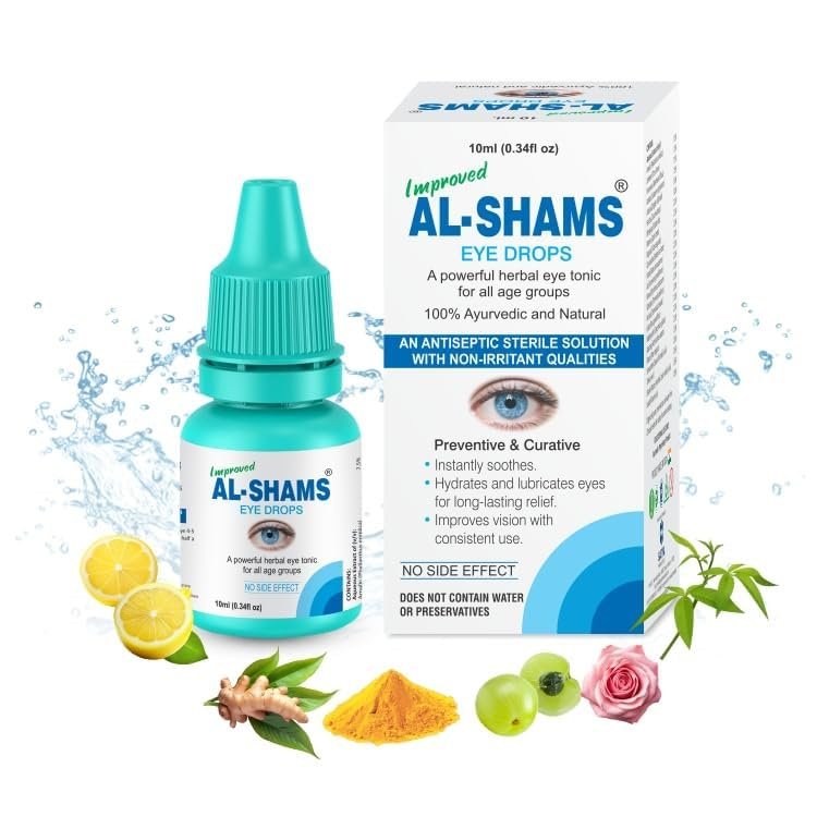 Al-Shams Eye Drop Complete Eye Care | Ayurvedic and Natural 10ml