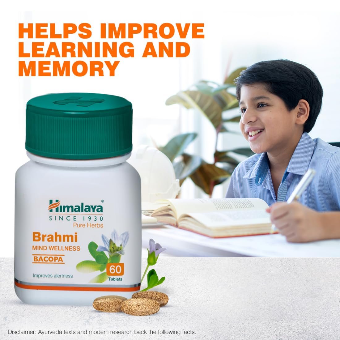 Himalaya Wellness Brahmi Tablets | Mind Wellness| Improve Alertness 60 Tablet