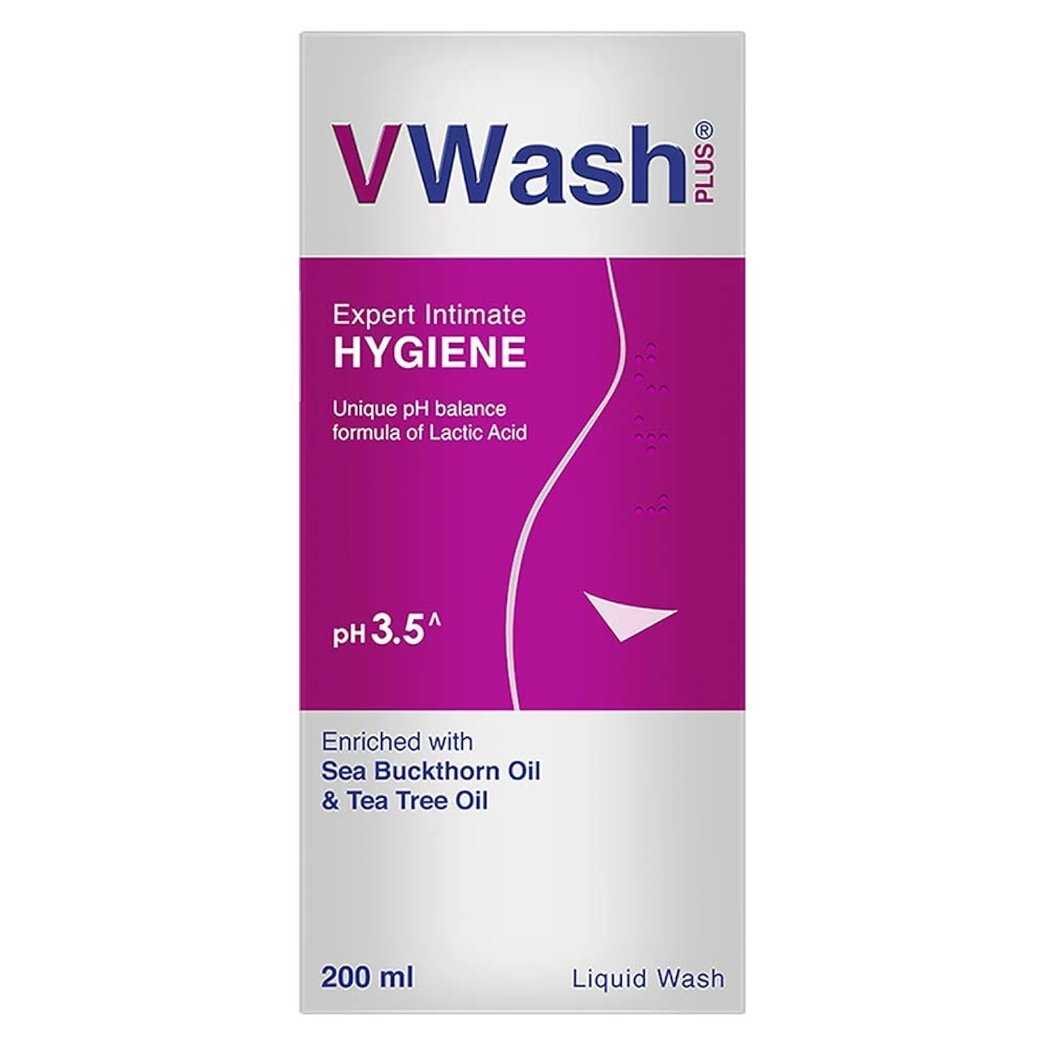 VWash Plus Expert Intimate Hygiene|| With Tea Tree Oil Liquid Wash Prevents Dryness Itchiness And Irritation Balances PH Paraben Free 200 ml