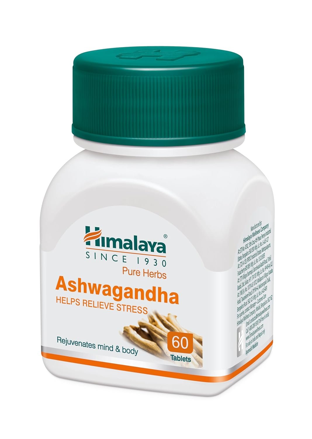 Himalaya Wellness Ashwagandha Tablet | Stress Relief Supplement | Rejuvenates Mind & Body 60 tablets