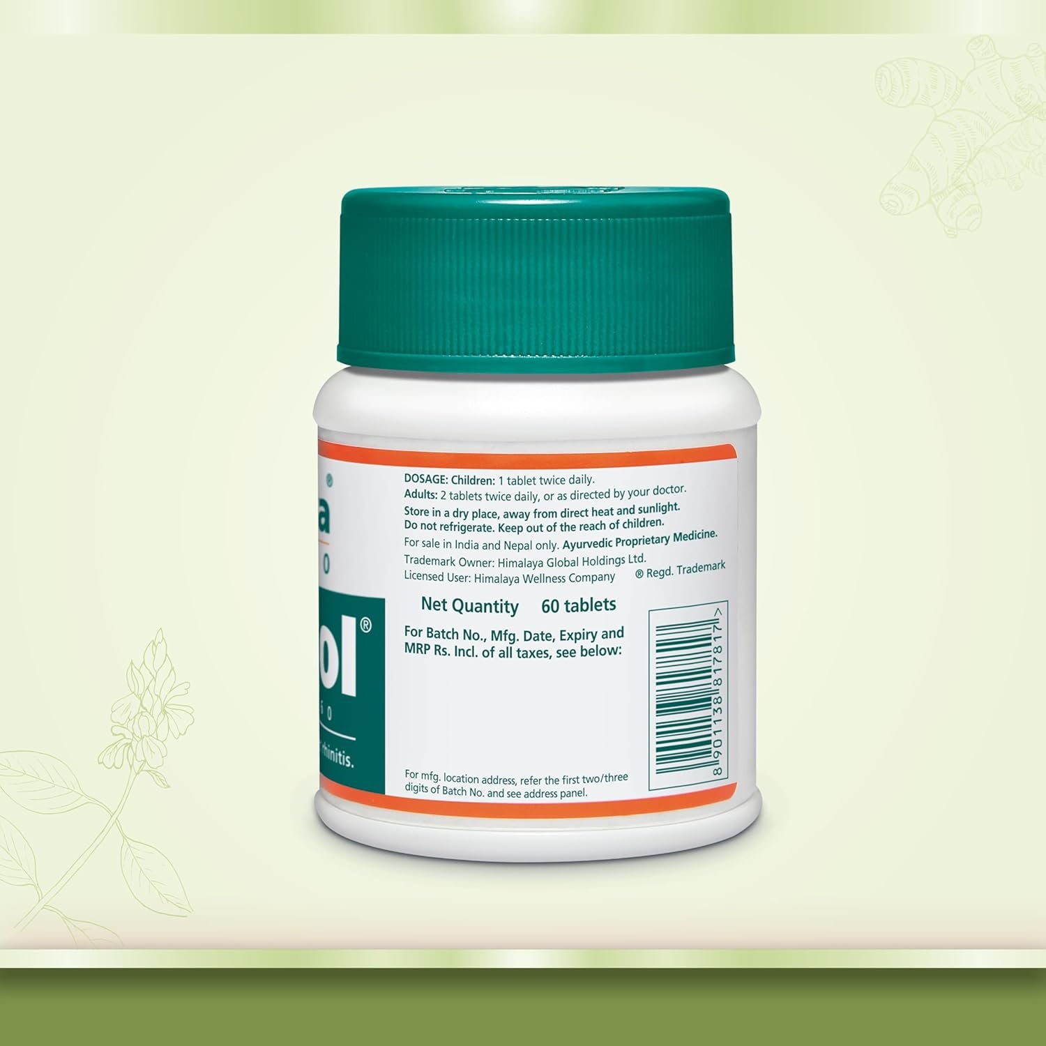 Himalaya Bresol Tablet for Respiratory Health | Manages Allergic Rhinitis & Bronchitis 60 tablets