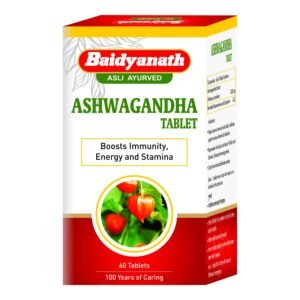 Baidyanath Asli Ayurved Ashwagandha Tablet | Immunity Booster | Antioxidant | Rejuvenate Mind & Body – 60 Tablets