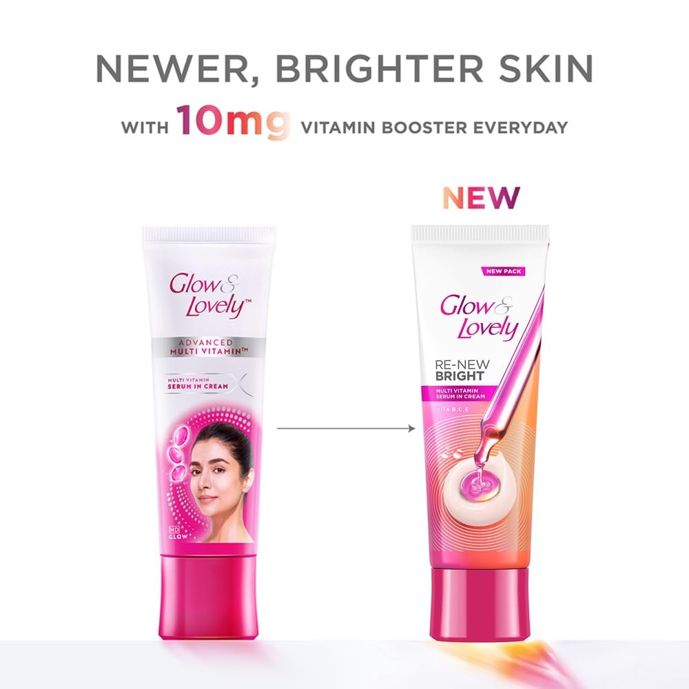 Glow and Lovely Renew Bright Multivitamin Serum in Cream 80gm