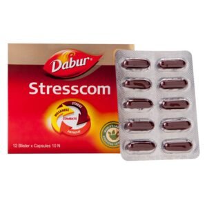 Dabur Stresscom Ashwagandha Capsule | Manages Fatigue, Weakness & Stress 120 capsules