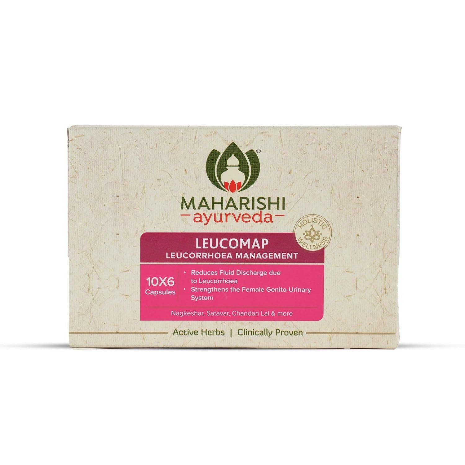 Maharishi Ayurveda Leucomap Leucorrhea Capsules 60 caps