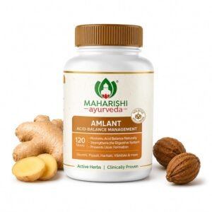 Maharishi Ayurveda Amlant | Herbal Digestive Support with Haritaki, Mulethi & 14 Herbs | Helps with Gas, Bloating & Gut Health | Ayurvedic Supplement for Daily Use | 120 Tablets