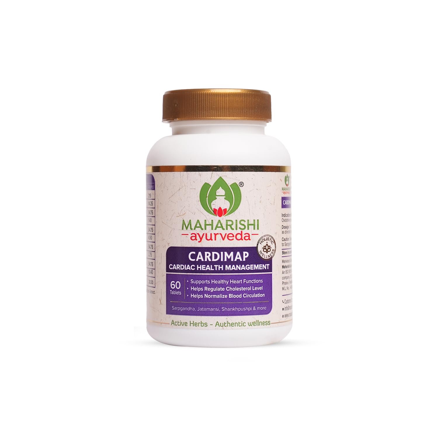 Maharishi Ayurveda Cardimap | Helps Normalises Blood Pressure Naturally 60 tablets