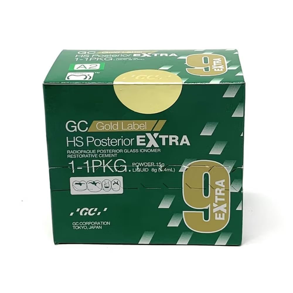 GC Gold Label 9 Extra (Fuji IX Extra) Glass Ionomer Restorative Cement | Regular Pack A2 | High-Strength Posterior GIC (Powder–Liquid)