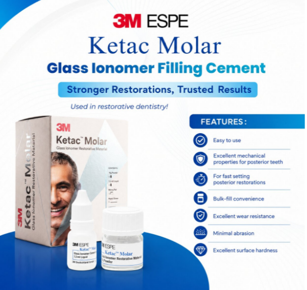 3M ESPE Ketac Molar Glass Ionomer Restorative Cement - Shade A3