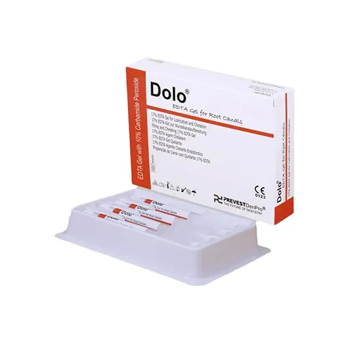 Prevest DenPro Dolo EDTA Gel for Root Canal Lubrication and Chelation, 17% EDTA with 10% Carbamide Peroxide, 40 Syringes of 2gm