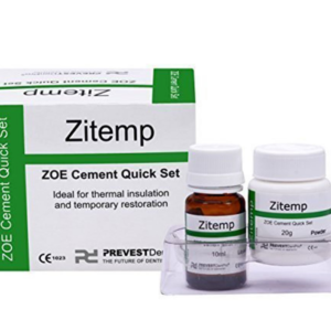 Prevest DenPro Zitemp ZOE Cement Quick Set, Liquid – 10ml, Powder – 20gm