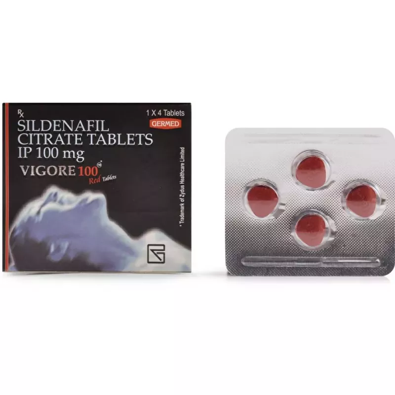 Vigore 100 Red Tablet 4 tablets