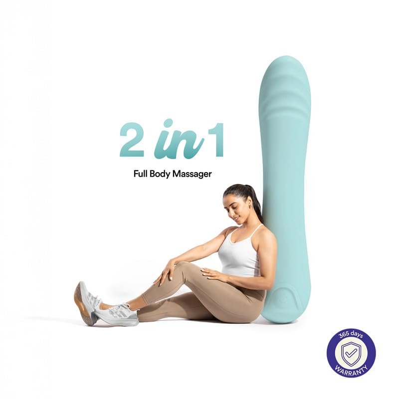 Bloom by Bold Care Full Body Massager | Body Safe Silicone | Stress Relief and Relaxation | Grooved Design | 10 Unique Modes | Waterproof & Rechargeable | 365 days Warranty