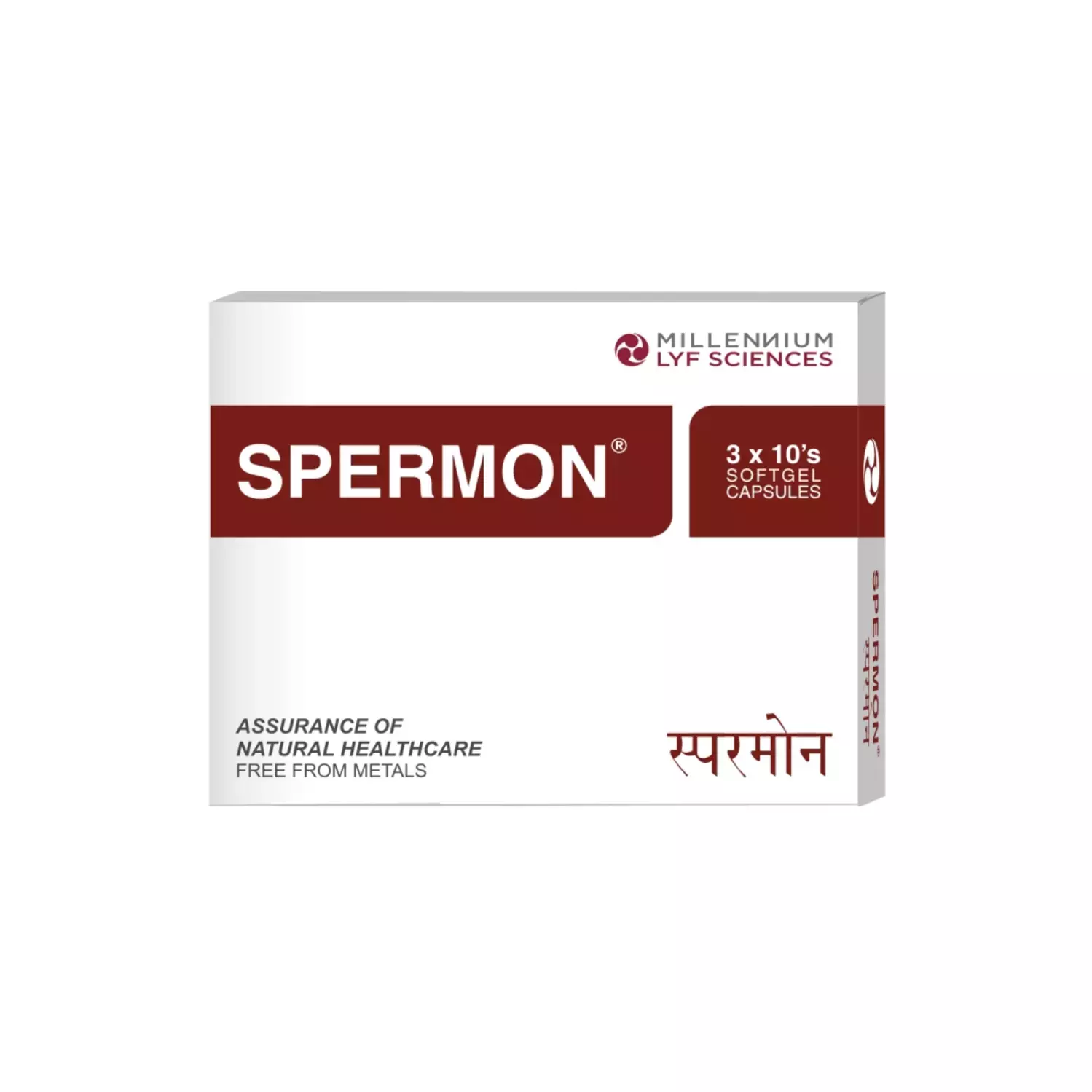 Millennium Herbal Care Spermon Soft Gelatin Capsule (30 Each) | Supports Men's Health